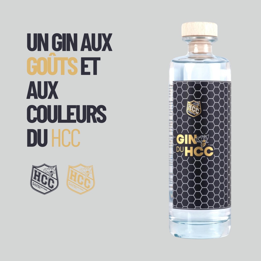 Un Gin aux goûts et aux couleurs du HCC