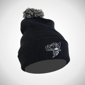 Bonnet abeille à pompon